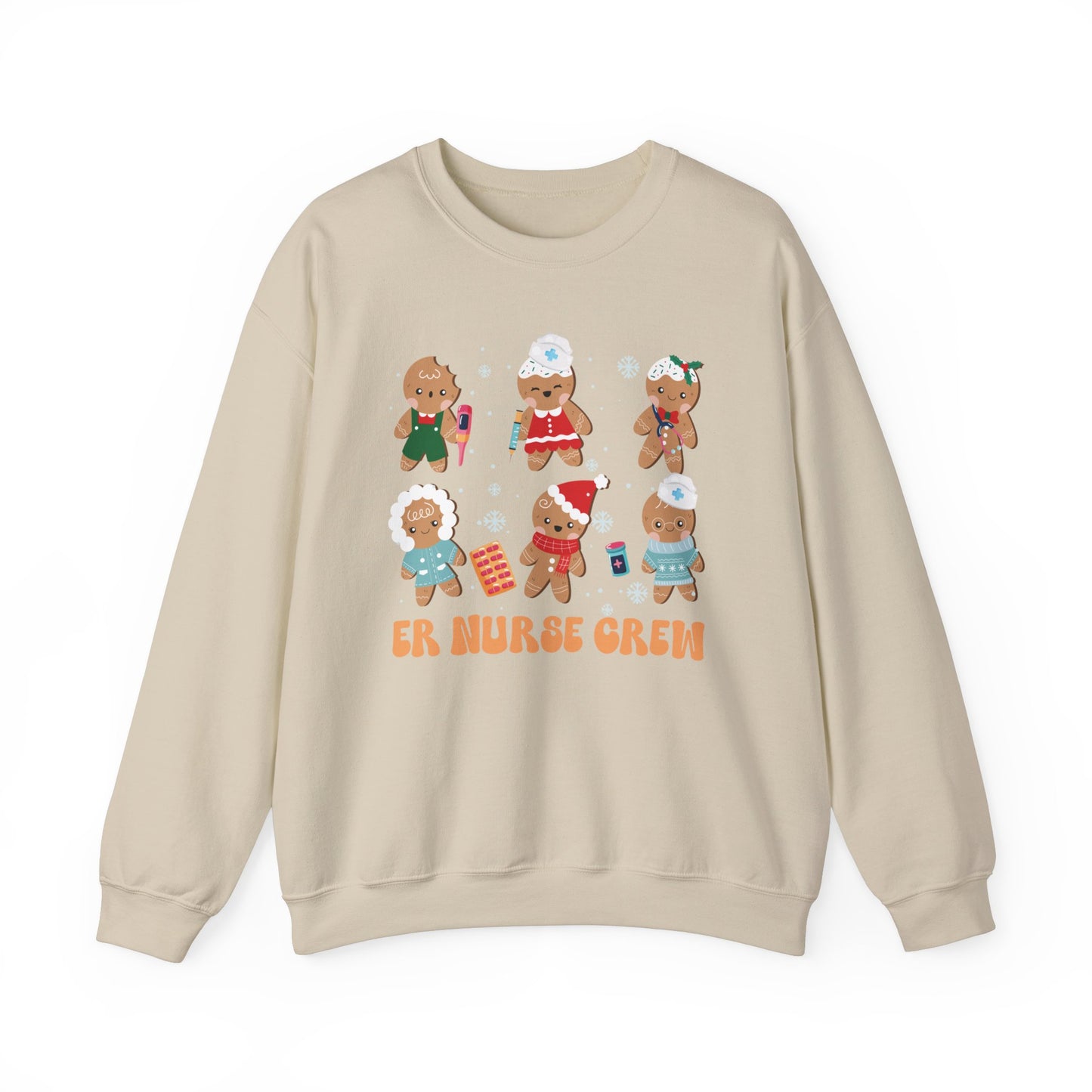 Nurse Christmas Sweatershirt, ER Crew, Gingerbread Sweatshirt, Gift for Nurse