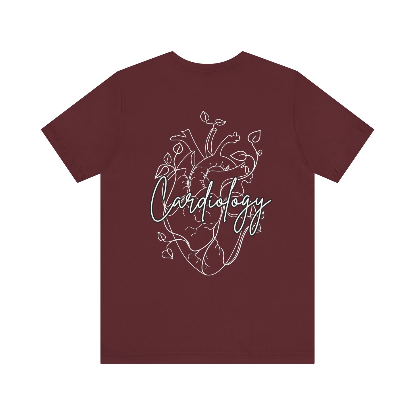 Simple Floral Heart , Cardiology Bella Canvas Tshirt