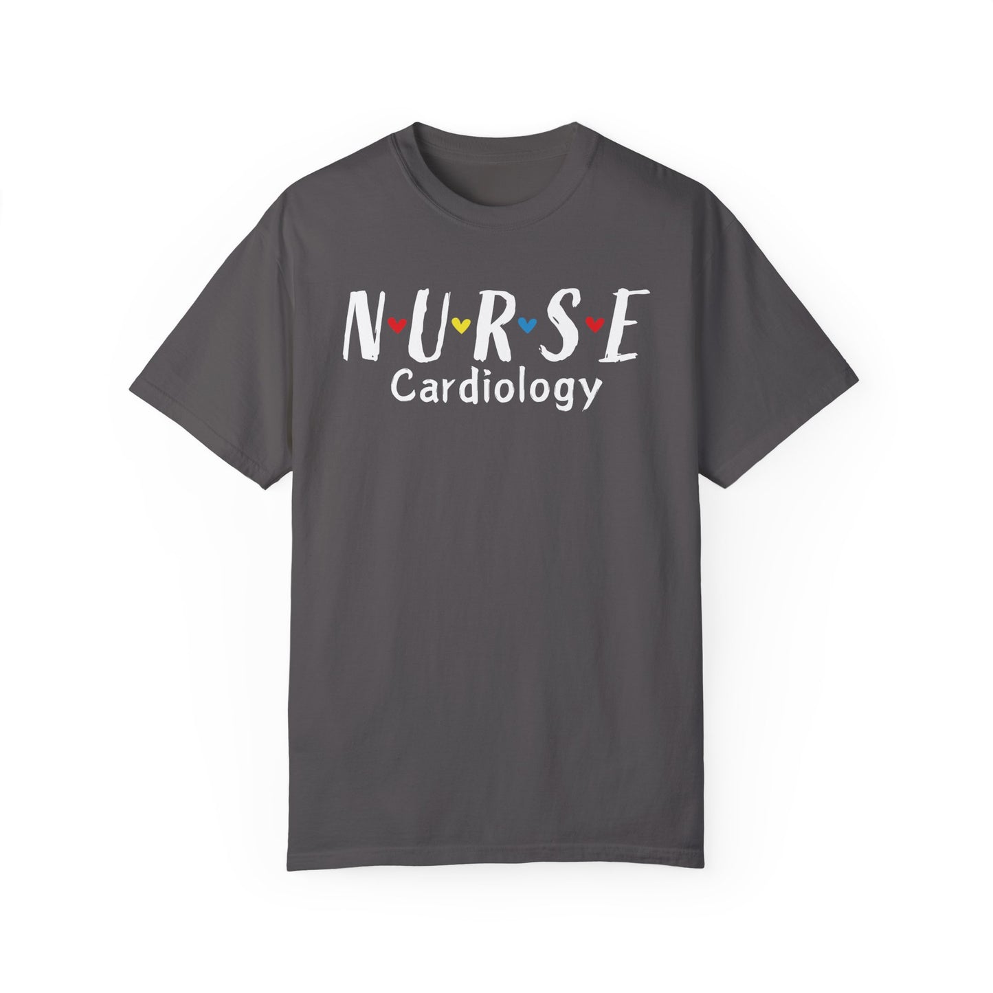 Cute Heart Nurse Cardiology Comfort Colors Shirt