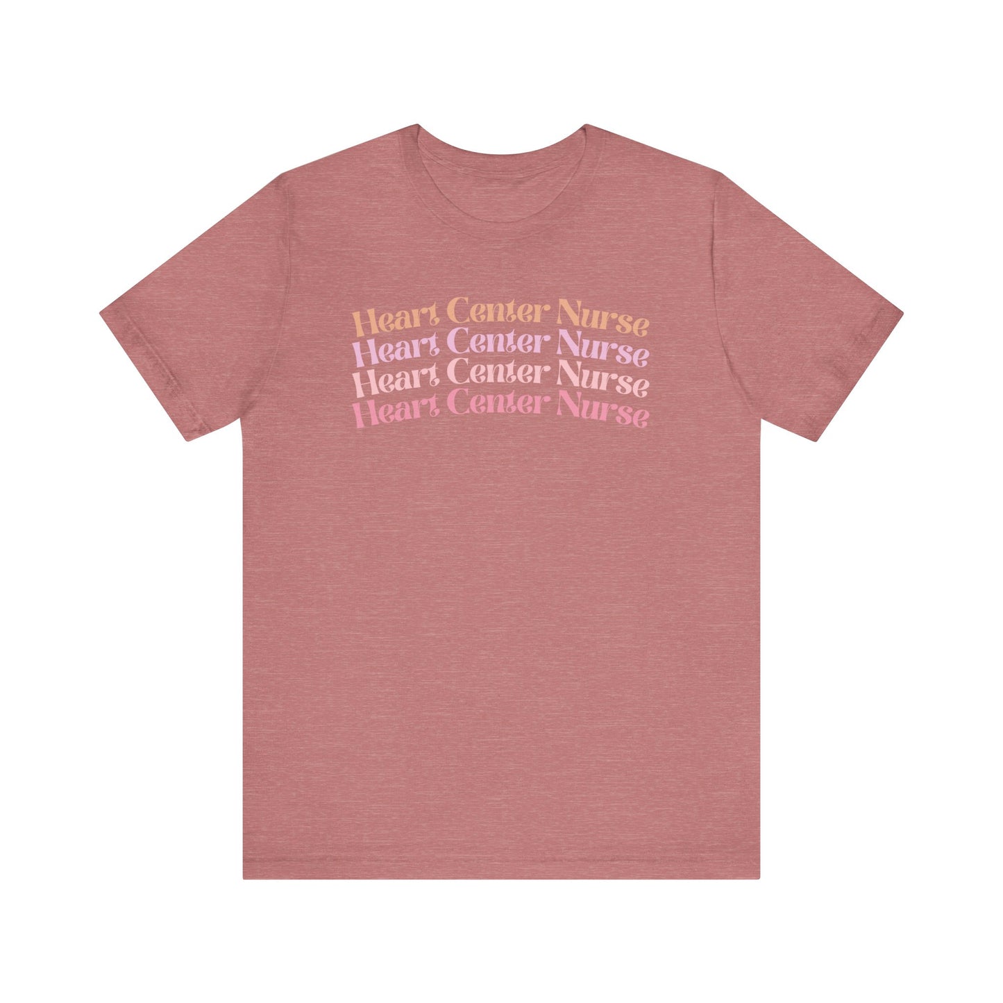Heart Center Nurse Shirt, Cardiac Nurse Shirt, groovy nurse tees, nurse shirt for work, RN nurse shirt, cute nurse shirt, registered nurse