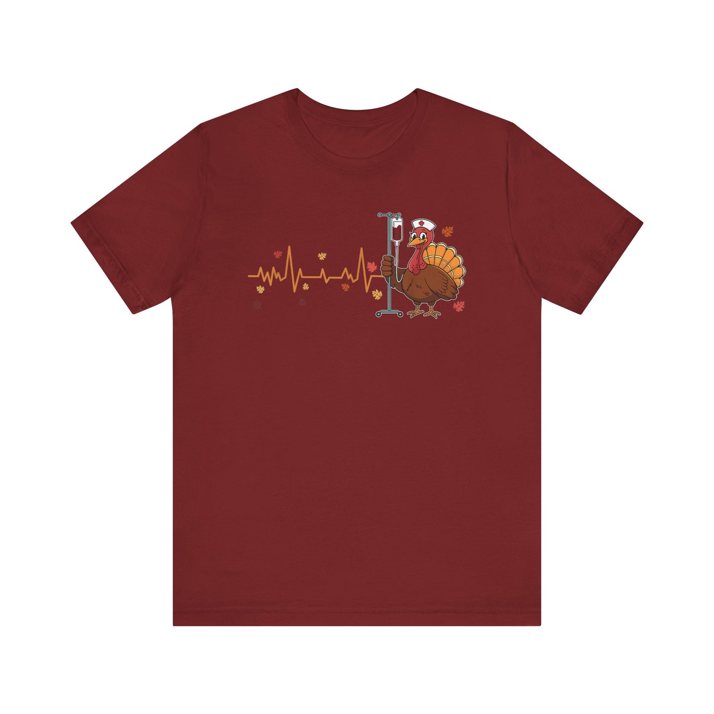EKG turkey full front  ED Nurse , pediatric nurse thanksgiving shirt, gildan turkey nurse shirt, Peds nurse , fall nurse shirt