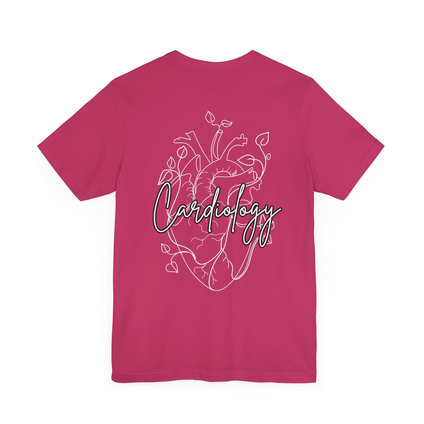 Simple Floral Heart , Cardiology Bella Canvas Tshirt