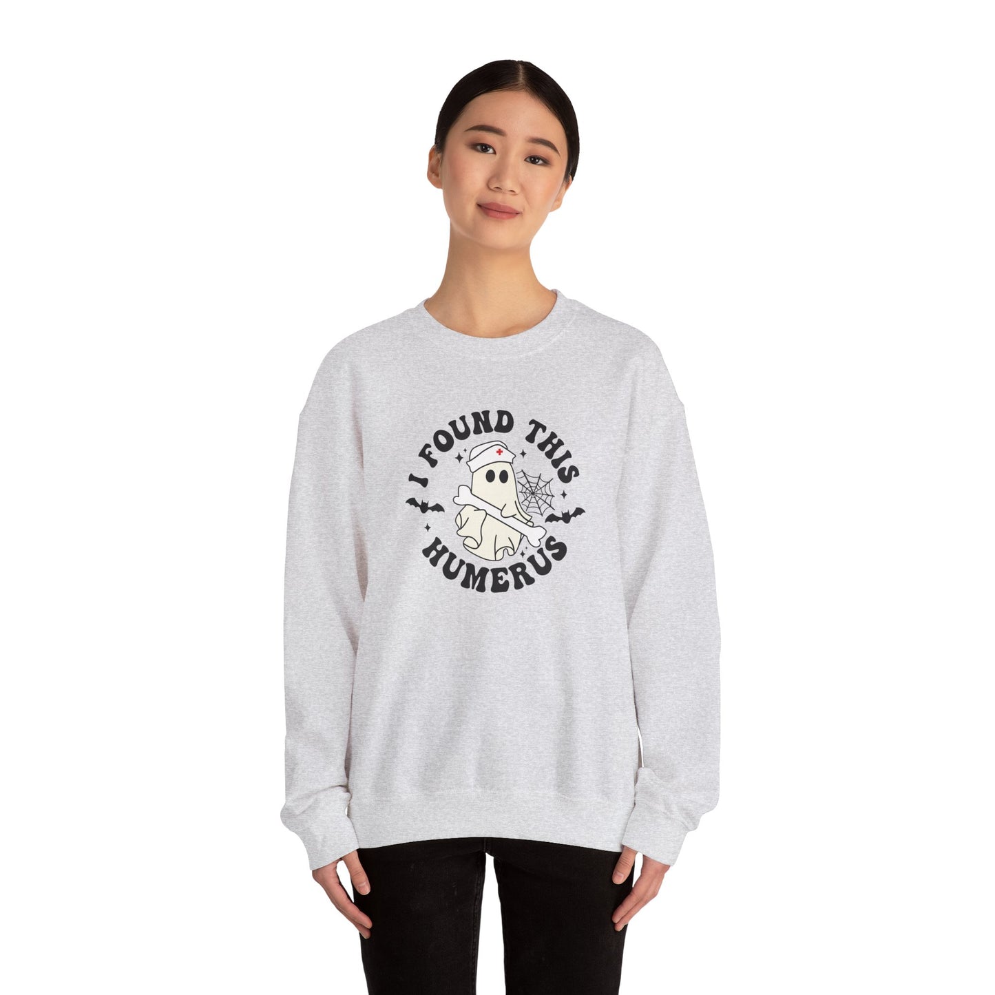 Funny Ghost pediatric nurse sweatshirt, Halloween sweatshirt, spooky season, ER RN, NICU nurse,  Halloween Nurse,, floral Halloween ghost,