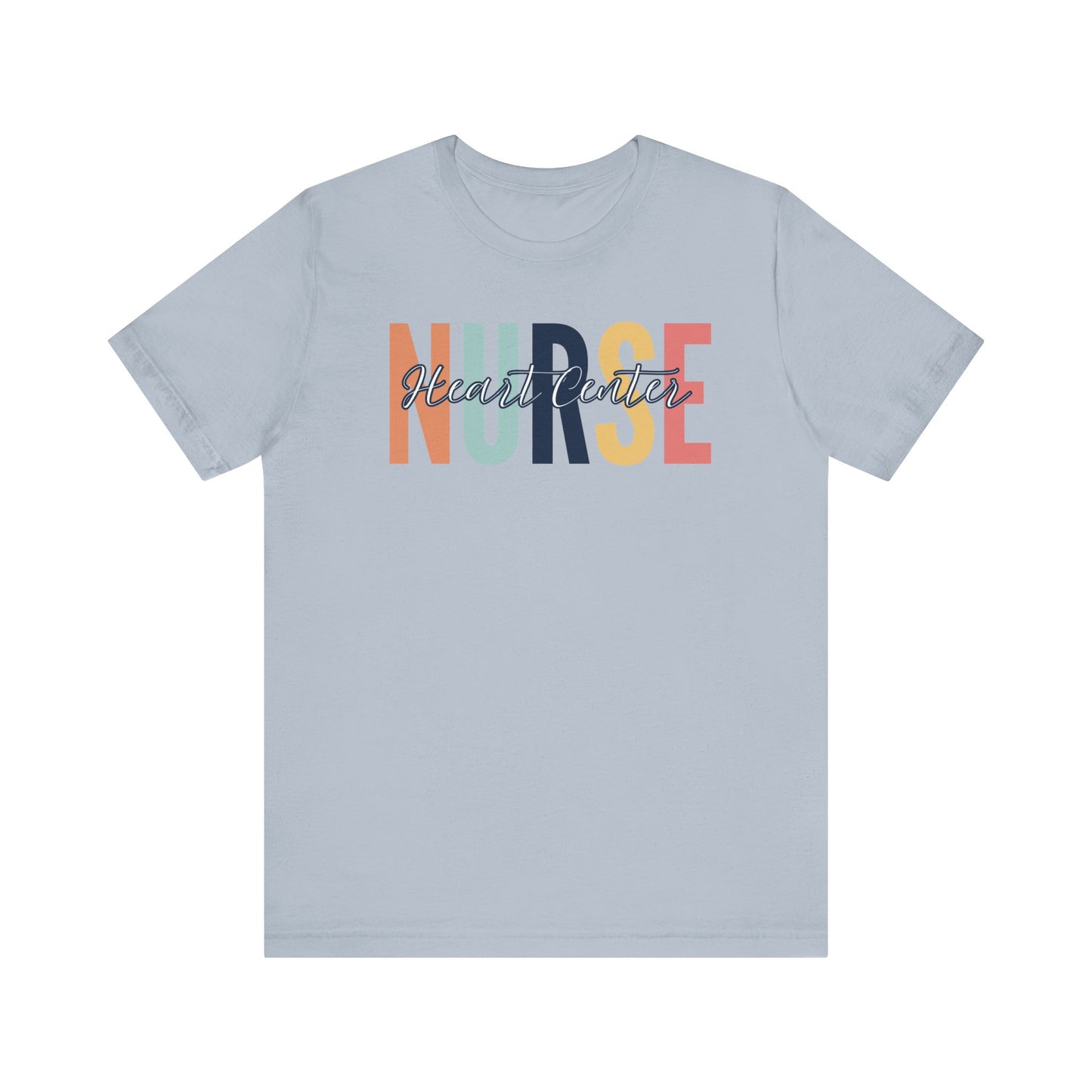 Heart center rainbow neutral Peds nurse Shirt, Gift for nurse, Graduation gift, birthday gift for nurse, ER nurse, RN shirt.