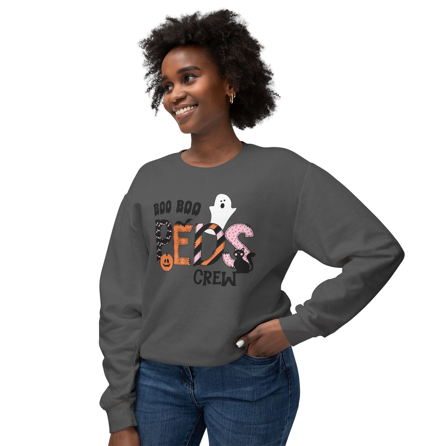 Boo Boo Peds Crew, pediatric nurse sweatshirt, Halloween sweatshirt, spooky season, ER RN, NICU nurseHalloween Nurse, comfort colors