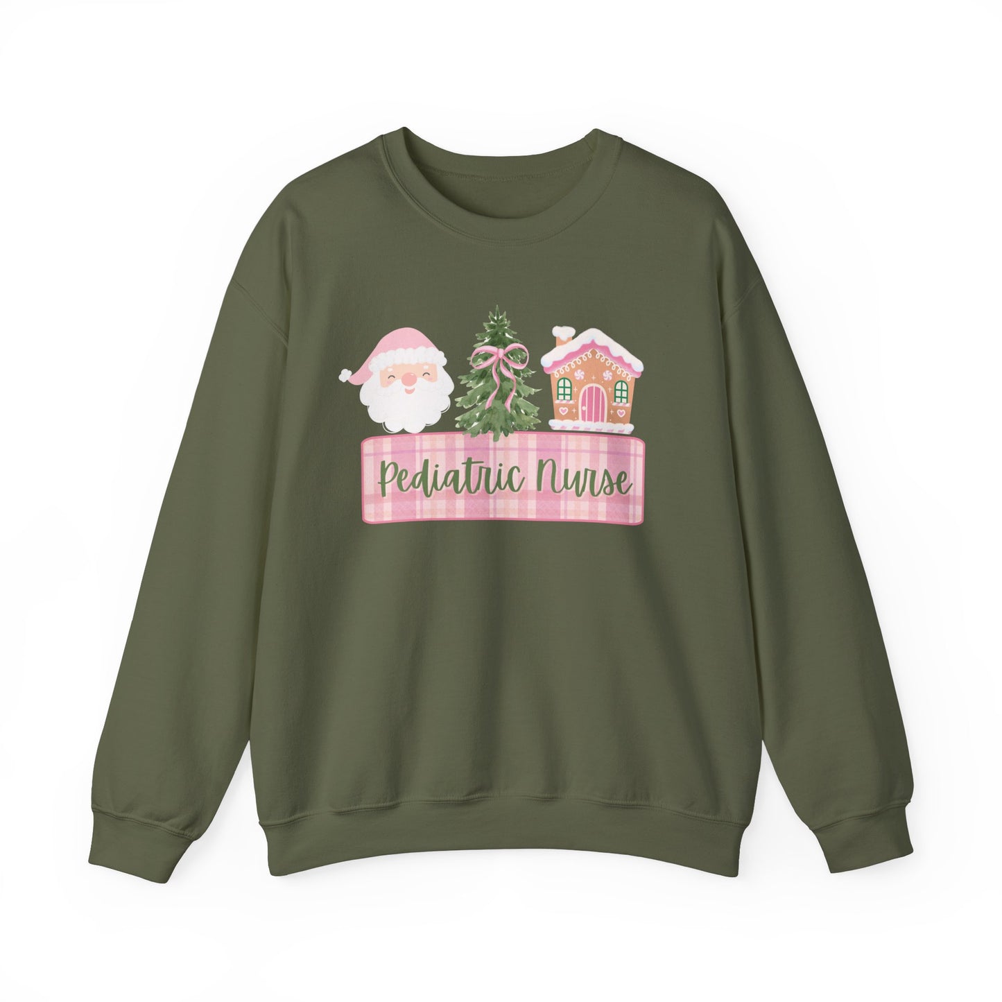 Christmas Nurse Sweatshirt,  Pediatric Nurse sweatshirt, Emergency Room Nurse, ED Nurse, PICU nurse, NICU Nurse, Pink Christmas