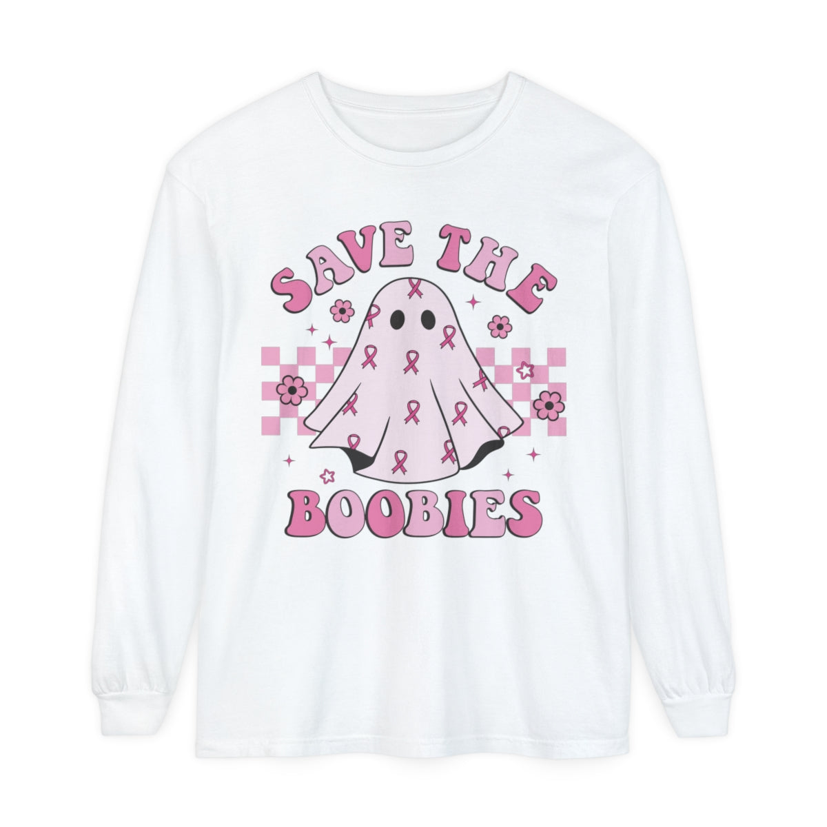 Save the boobies! Breast cancer Awareness long sleeve !  Show your support for your survivor or fighter !