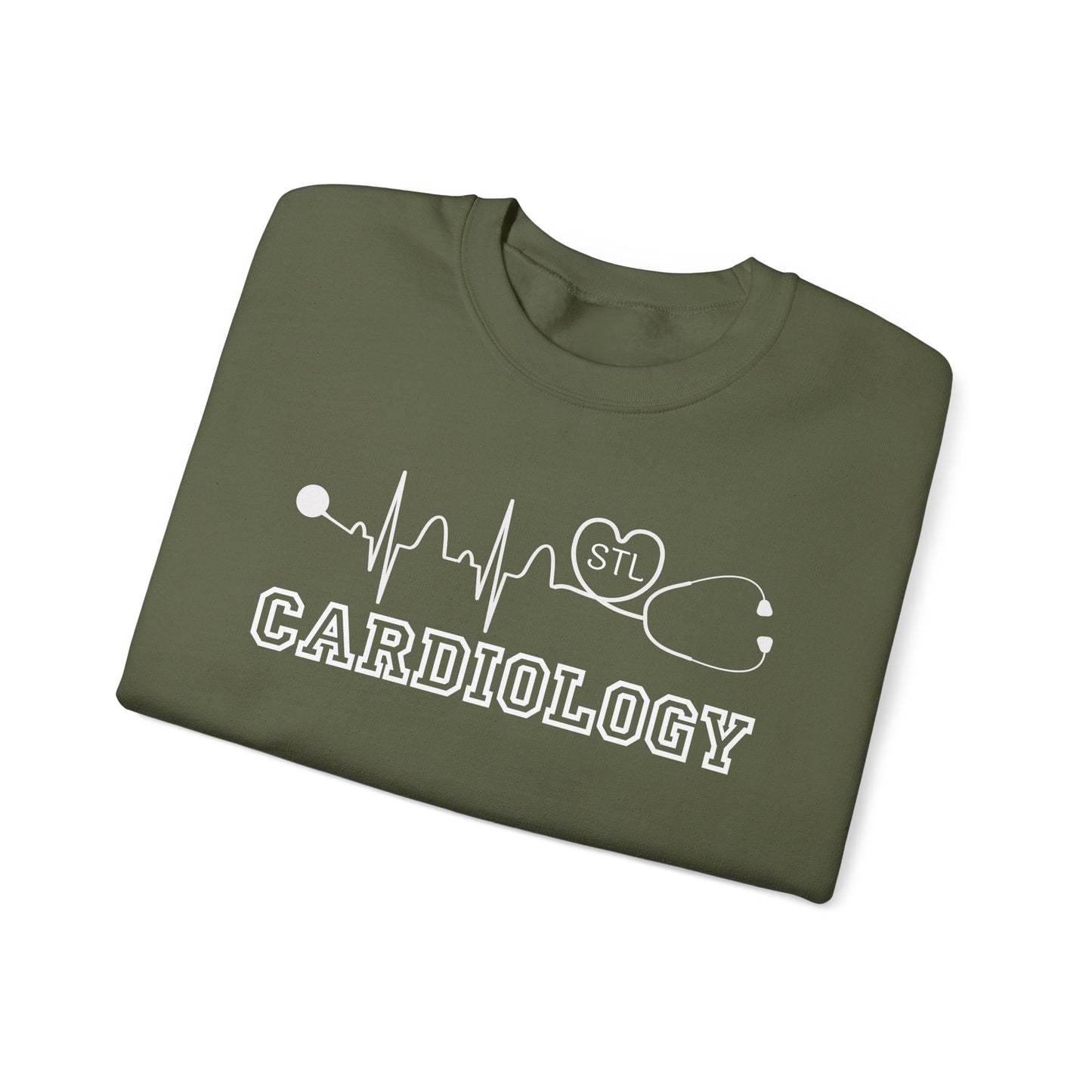 STL Cardiology EKG RN Comfy Gildan Sweatshirt, EKG STL  love, wear out or at work!