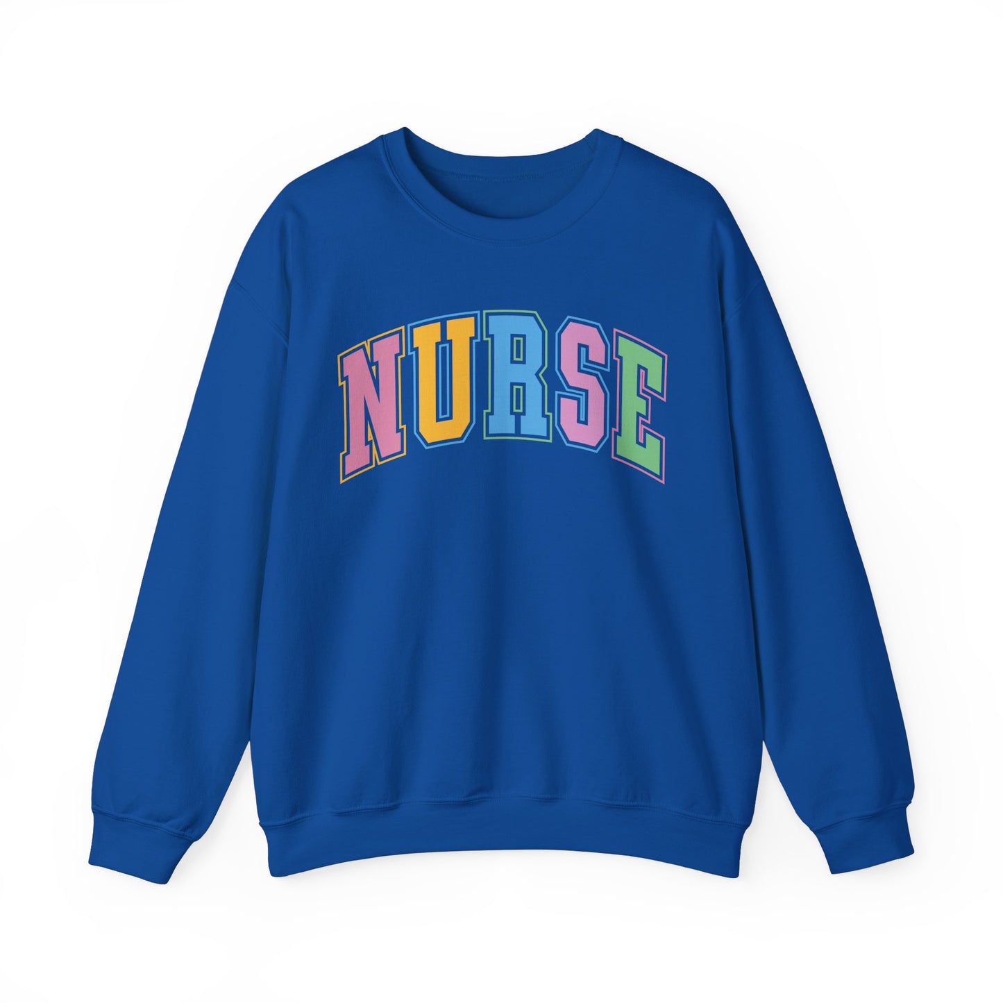 Multi Color Nurse  Varsity Letter Sweatshirt