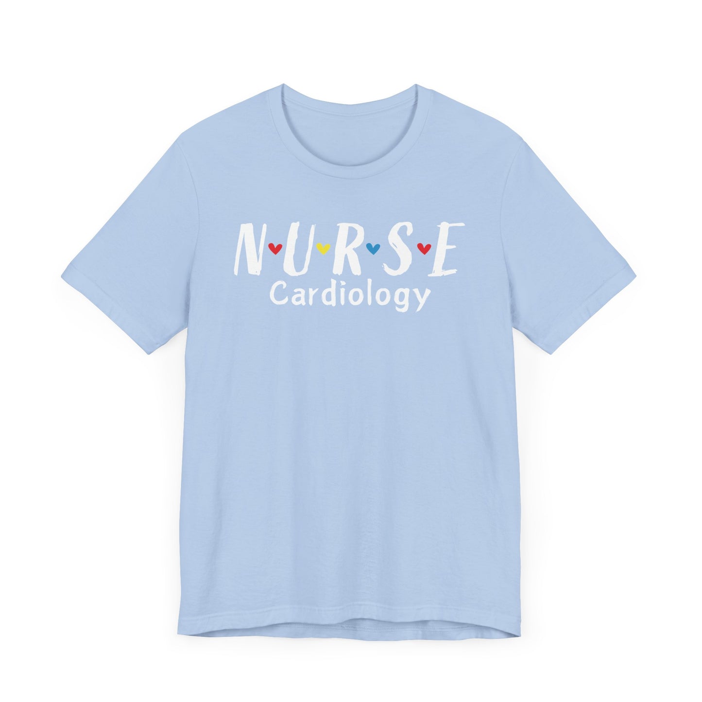Cute Heart Nurse Cardiology Bella Canvas Shirt