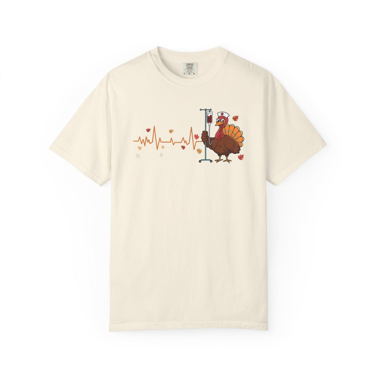 EKG turkey full front Nurse , pediatric nurse thanksgiving shirt, gildan turkey nurse shirt, Peds nurse , fall nurse shirt