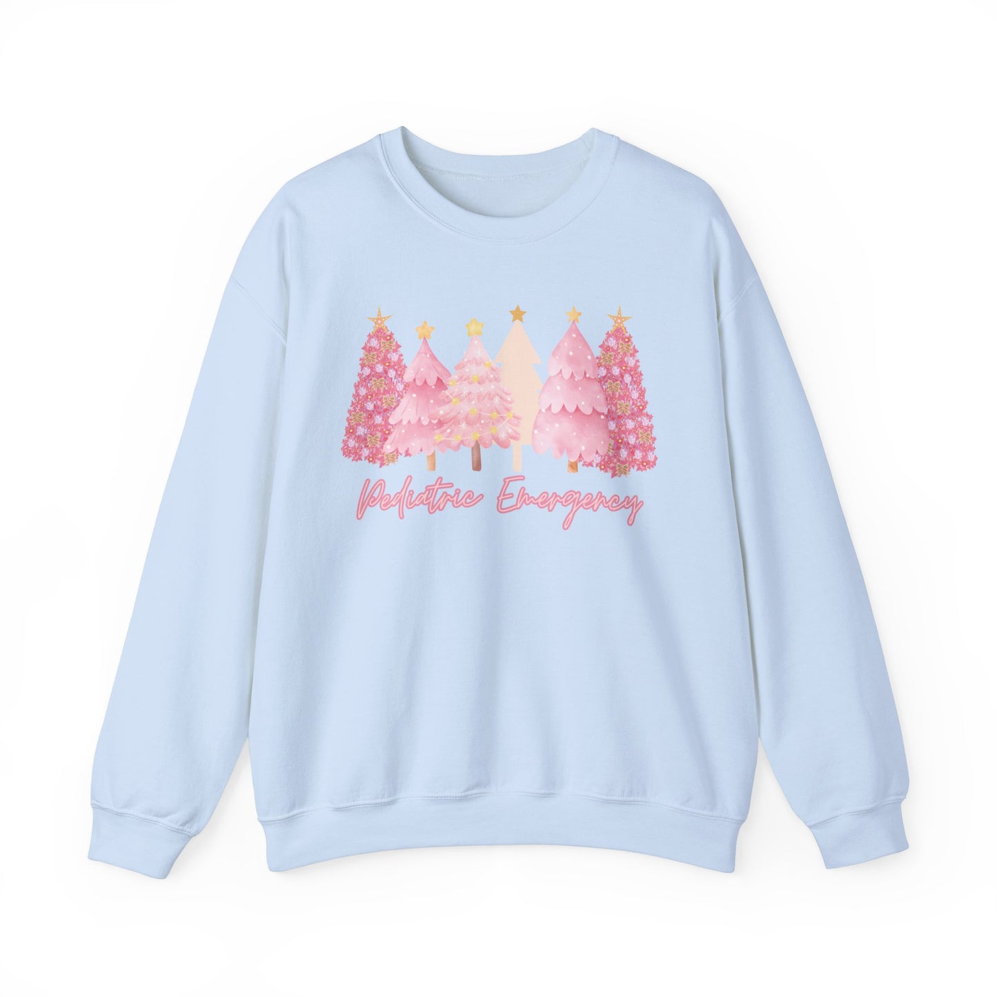 Cute pink Christmas Sweatshirt, pediatric emergency department  ER Nurse Christmas sweater, Pediatric Nurse, Christmas Crew