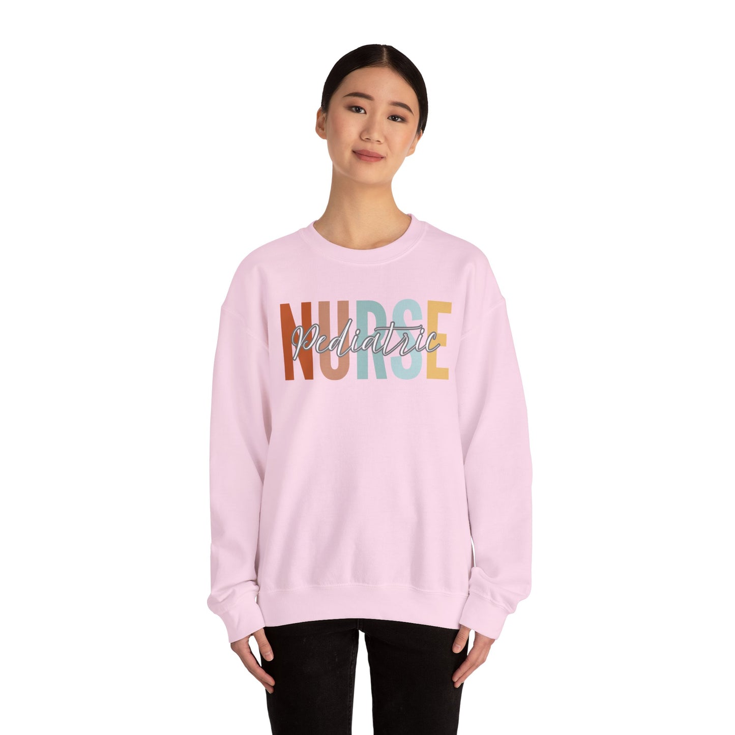 Rainbow Pediatric Nurse Gildan Sweatshirt
