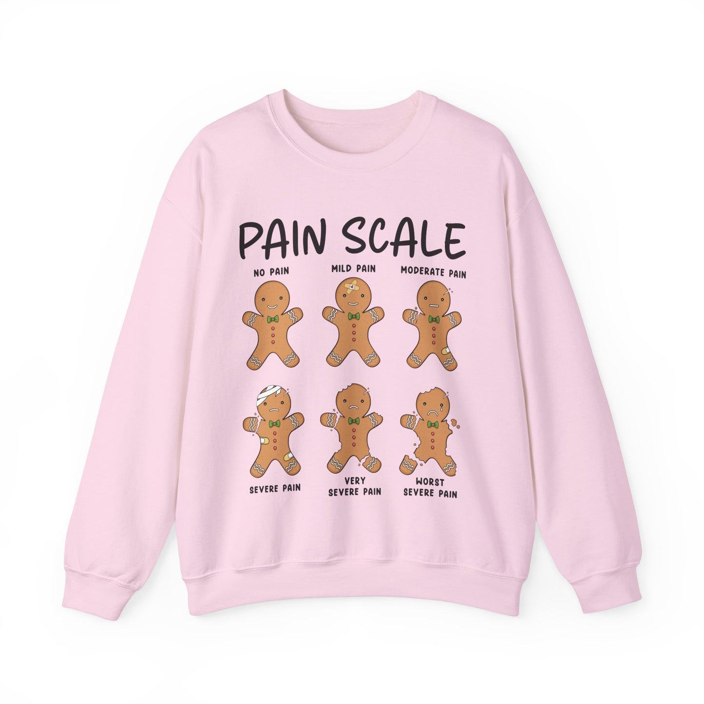 Christmas  Nurse Sweatshirt,  Pain scale sweatshirt, funny gingerbread nurse sweatshirt, Pediatric nurse  sweatshirt, Holiday Sweatshirt