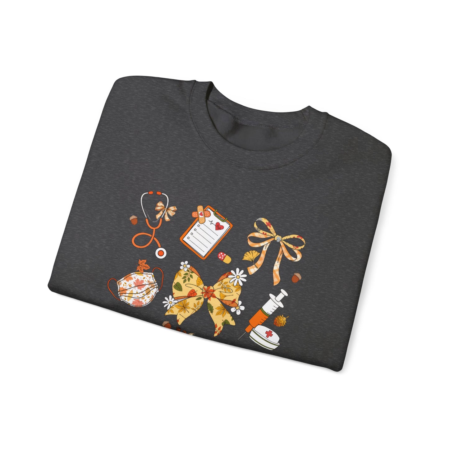 Cute Fall nurse Sweatshirt for all Fall Months, Nurse shirt, gift for nurse, coquette bow, everything fall