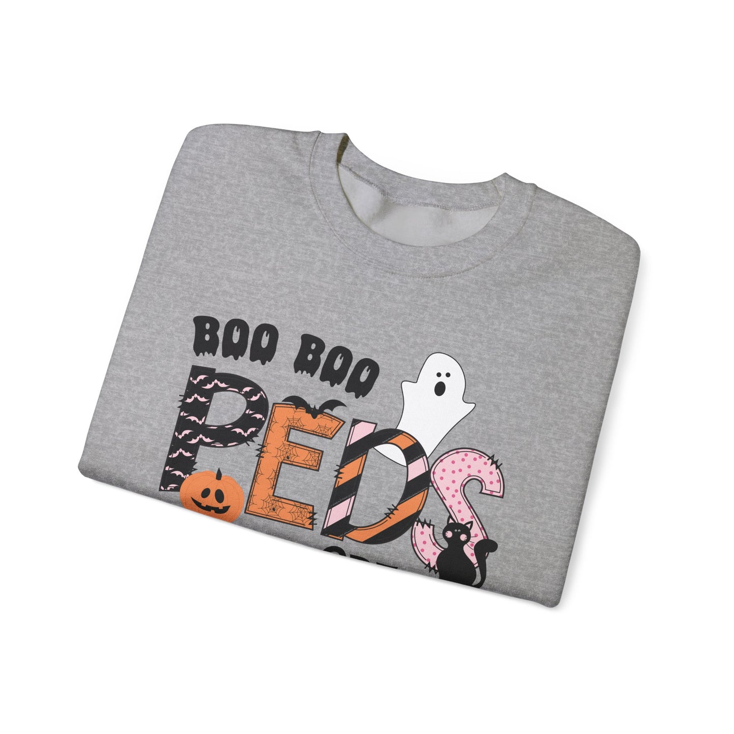 Boo Boo Peds Crew, pediatric nurse sweatshirt, Halloween sweatshirt, spooky season, ER RN, NICU nurseHalloween Nurse, comfort colors