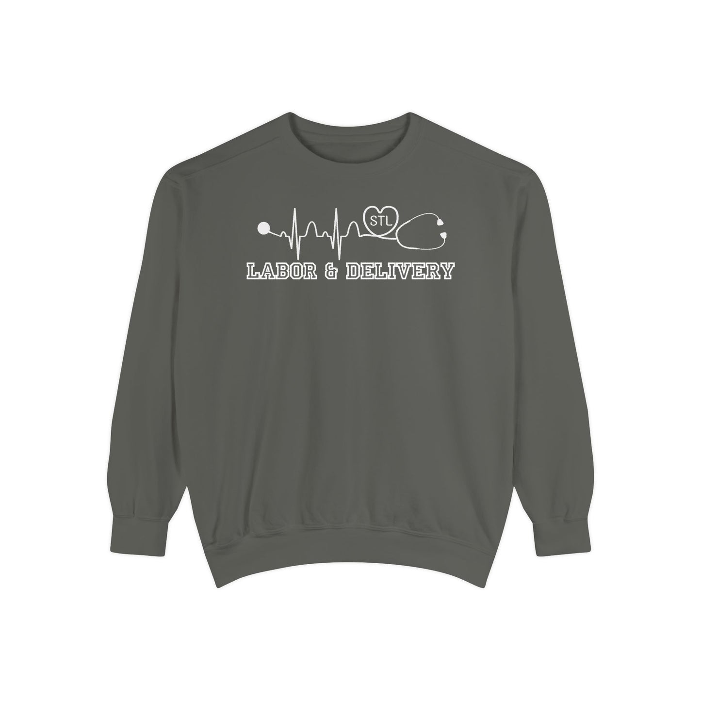 Labor and delivery stl comfort colors sweatshirt, cozy sweatshirt !
