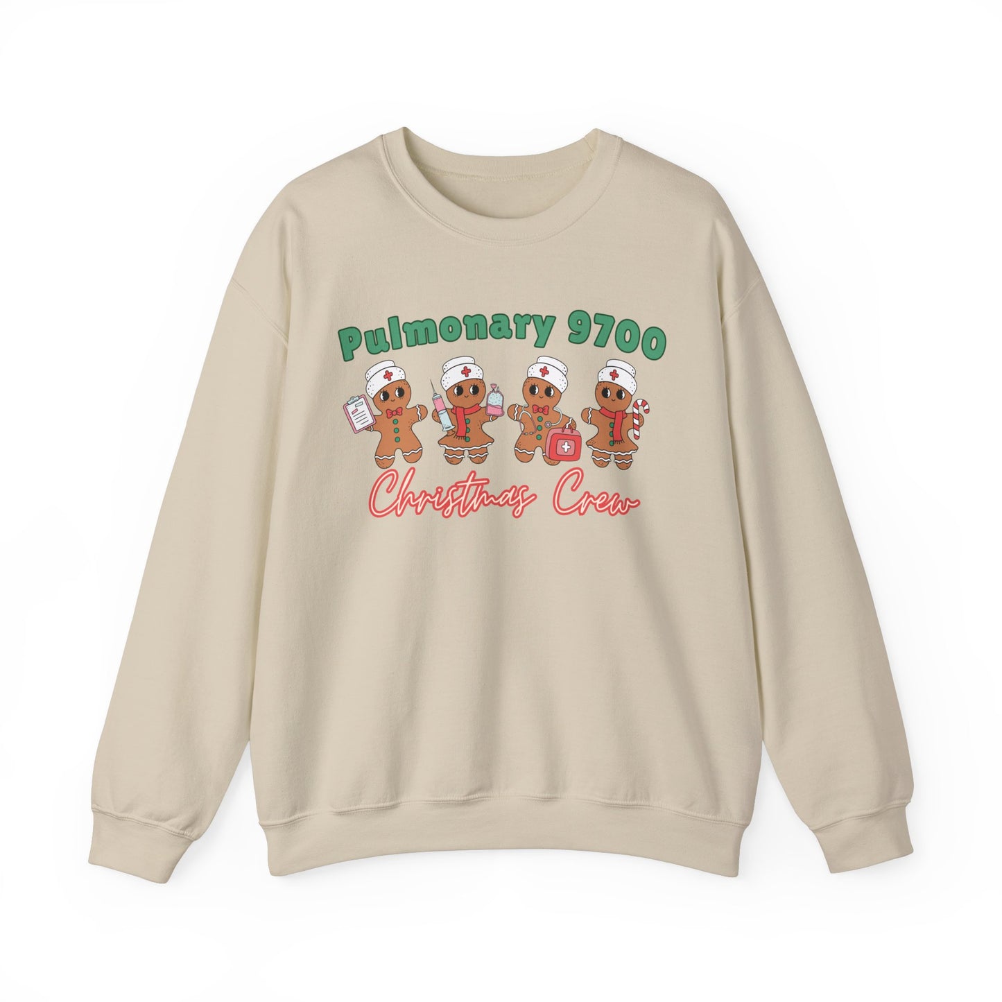 Pulmonary 9700 Christmas Crew, Gingerbread nurse, ER Nurse Christmas sweater, Pediatric Nurse, Christmas Crew