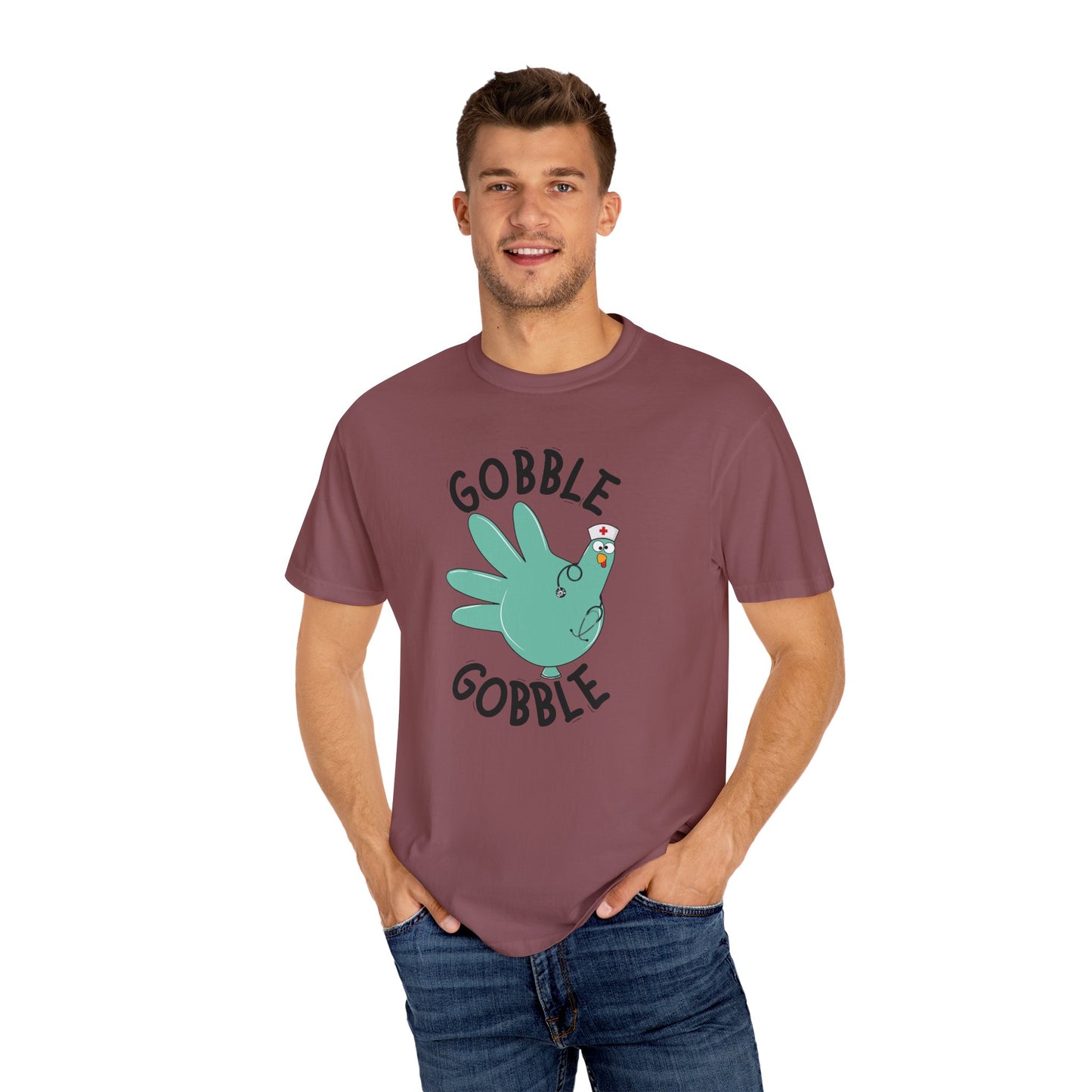 Comfort colors gobble gobble funny tshirt, nurse gobble shirt