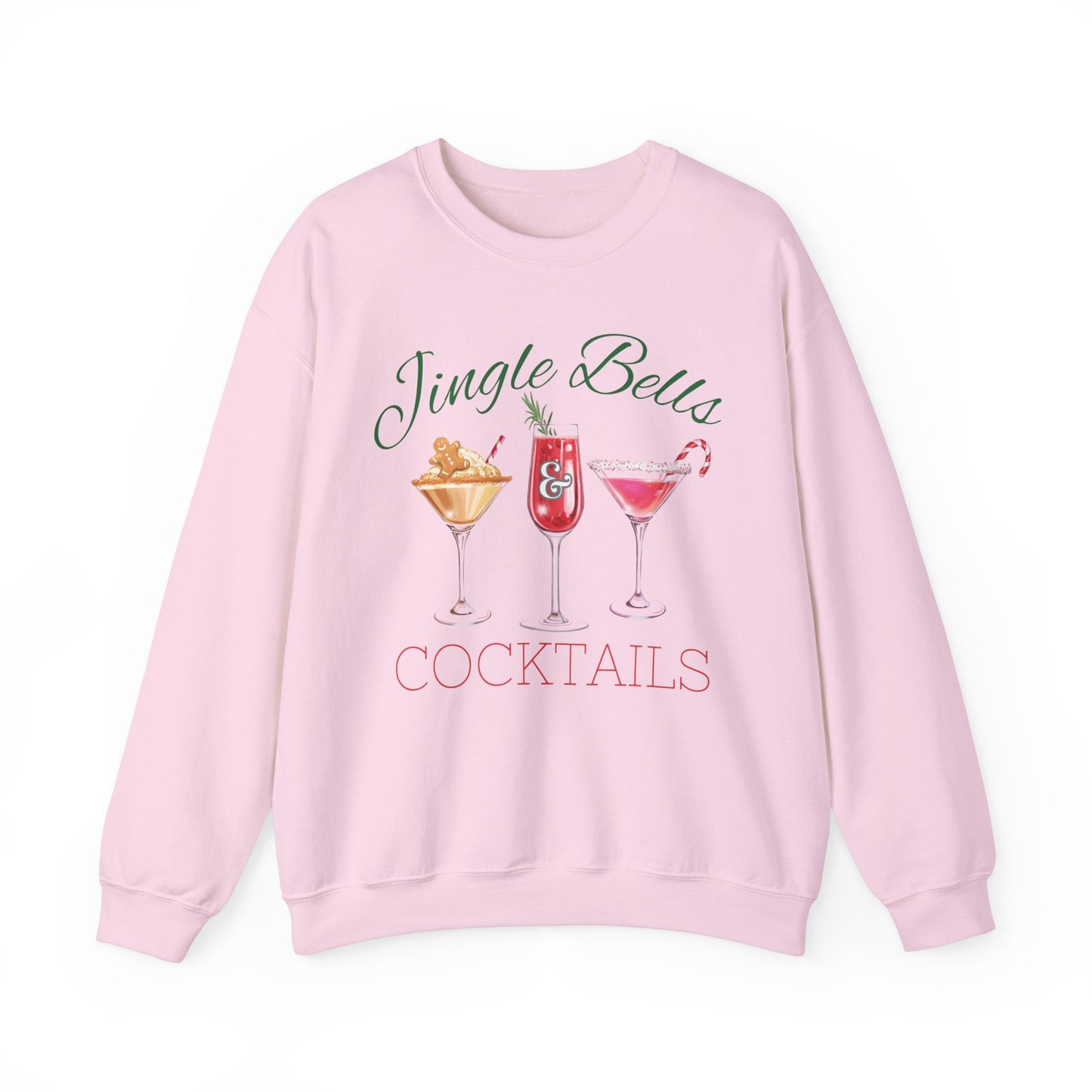 Jingle Bells &Cocktails Sweatshirt! Perfect for any holiday Party!