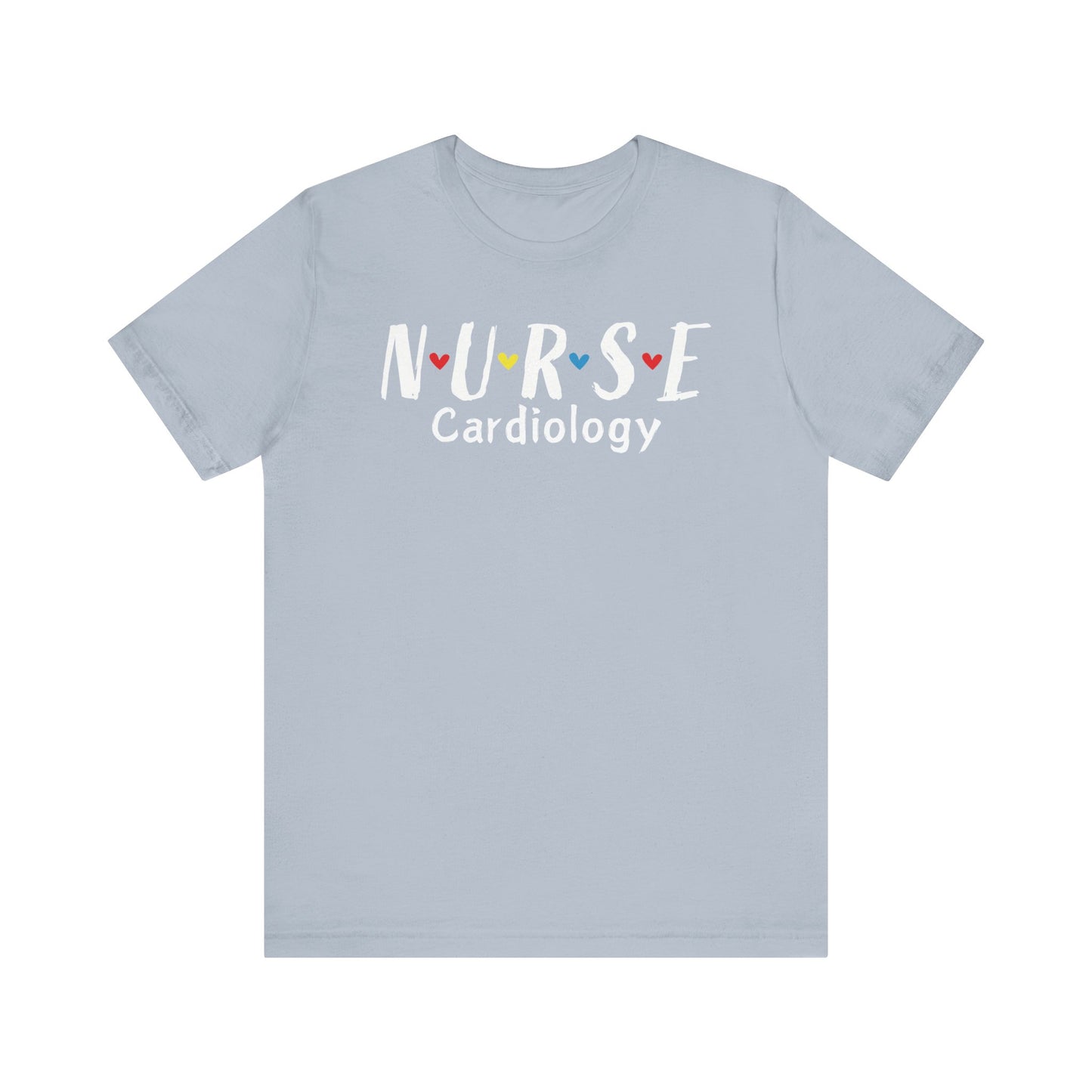 Cute Heart Nurse Cardiology Bella Canvas Shirt