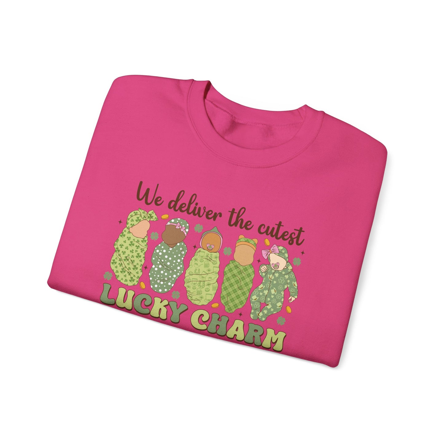 L & D Lucky Charms  Nurse St. Patricks Day Sweatshirt,  RN sweatershirt, ER Nurse, NICU Nurse, PICU nurse, clover, lucky nurse sweatshirt.