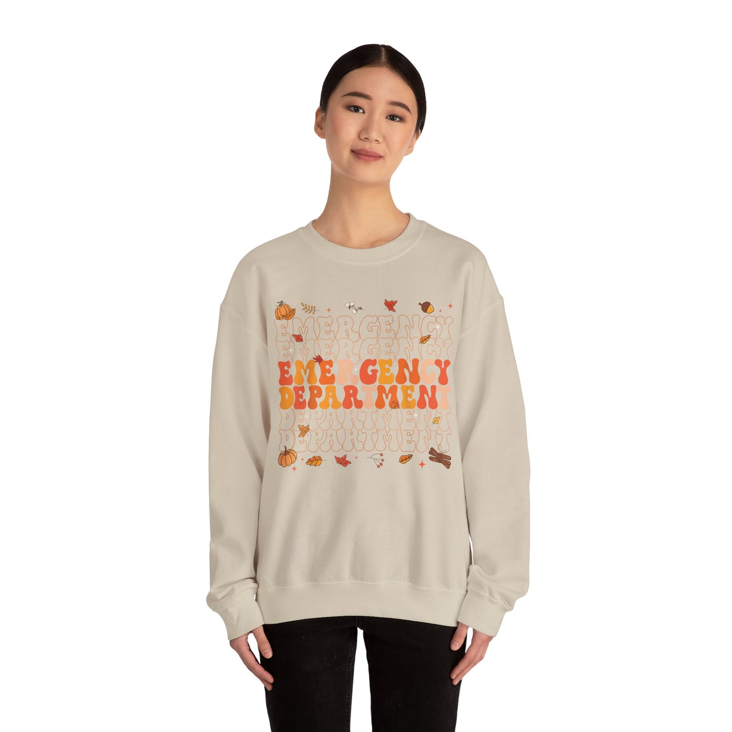 Emergency Fall gildan comfy sweatshirt,  thanksgiving nurse sweatshirt