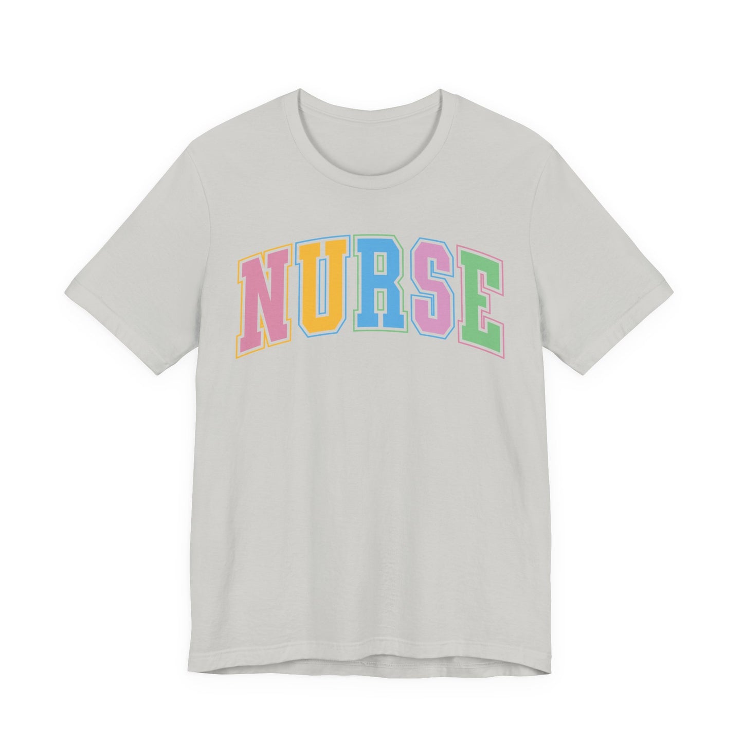 Multi Color Nurse Varsity Letter Tshirt, NICau, PICU, emergency department, labor and delivery