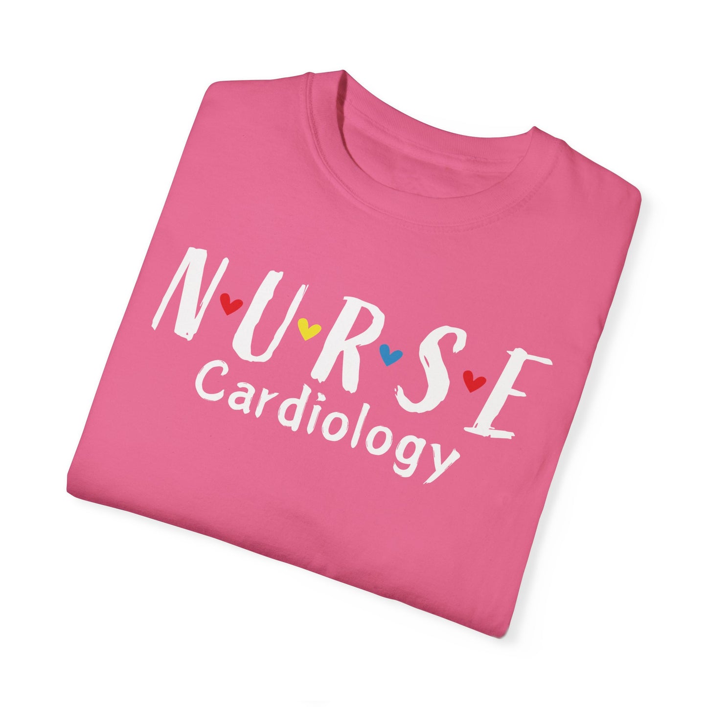 Cute Heart Nurse Cardiology Comfort Colors Shirt