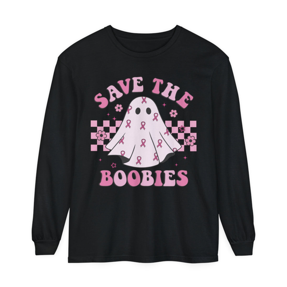 Save the boobies! Breast cancer Awareness long sleeve !  Show your support for your survivor or fighter !